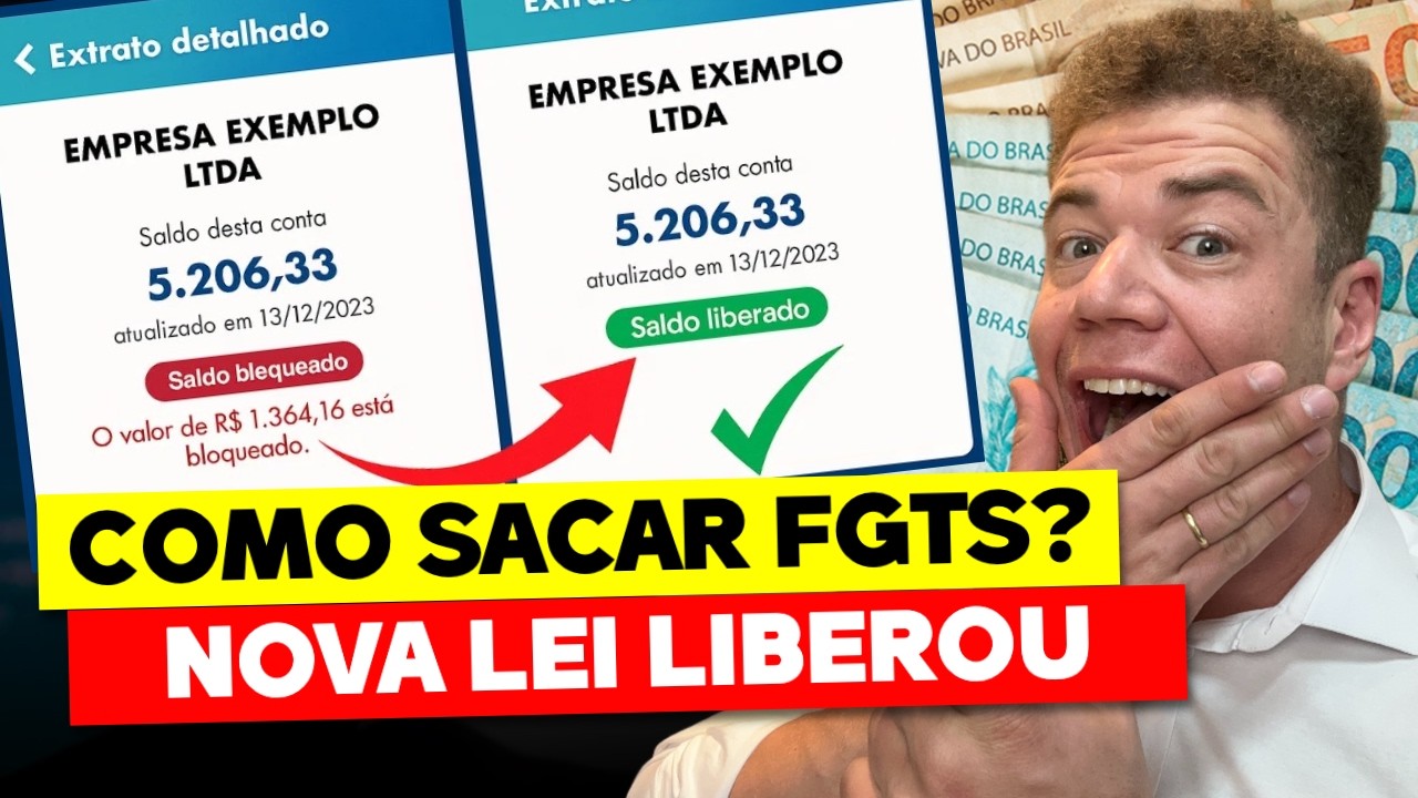 FGTS BLOQUEADO FOI LIBERADO! APRENDA A SACAR EM 2025