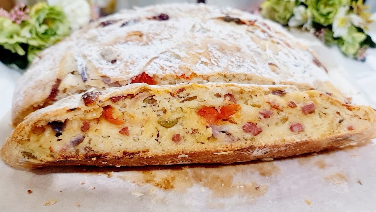 Легкий деревенский хлеб без замеса, вкусный!!