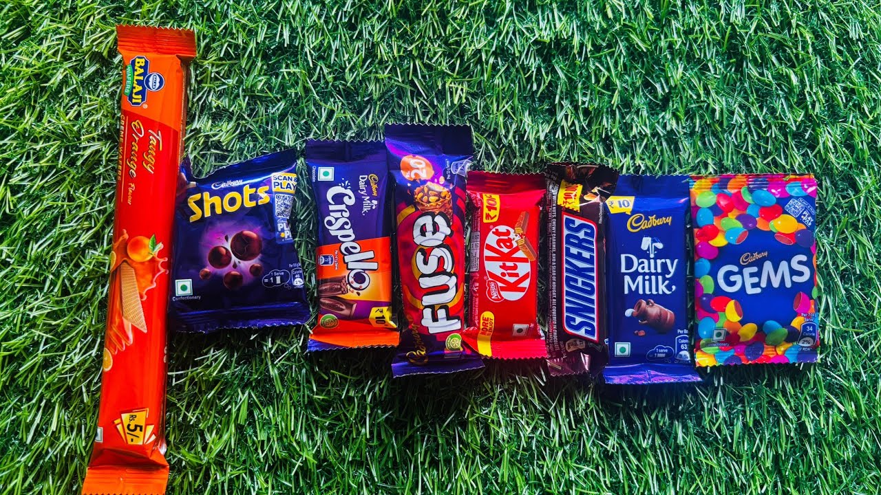 Crispello vs fuse vs snickers vs kit kat vs dairy milk vs gems 