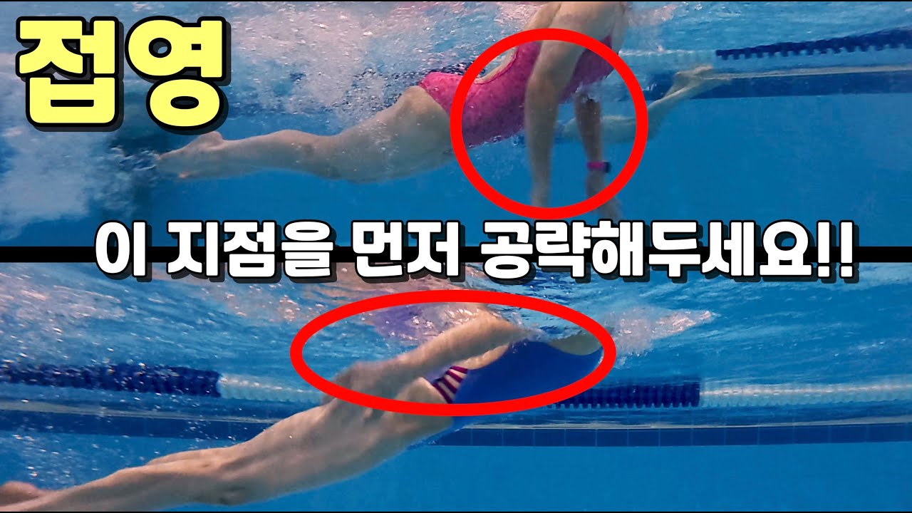 접영에서 팔이 무거운 사람과 아닌 사람