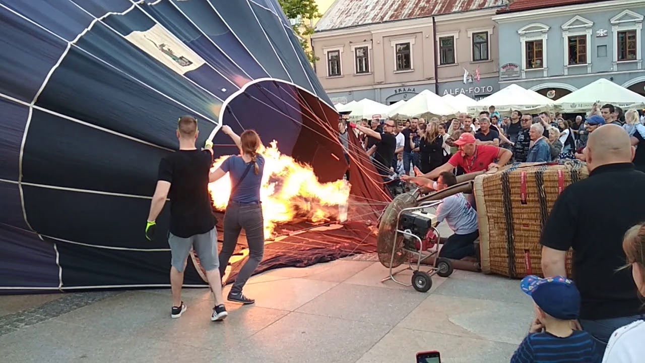 Start balonu na Rynku w Kielcach 31.05.2019