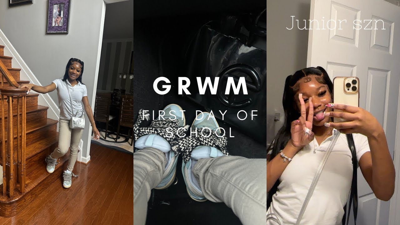 GRWM FIRST DAY OF SCHOOl 2023 + Mini Vlog *Junior szn*
