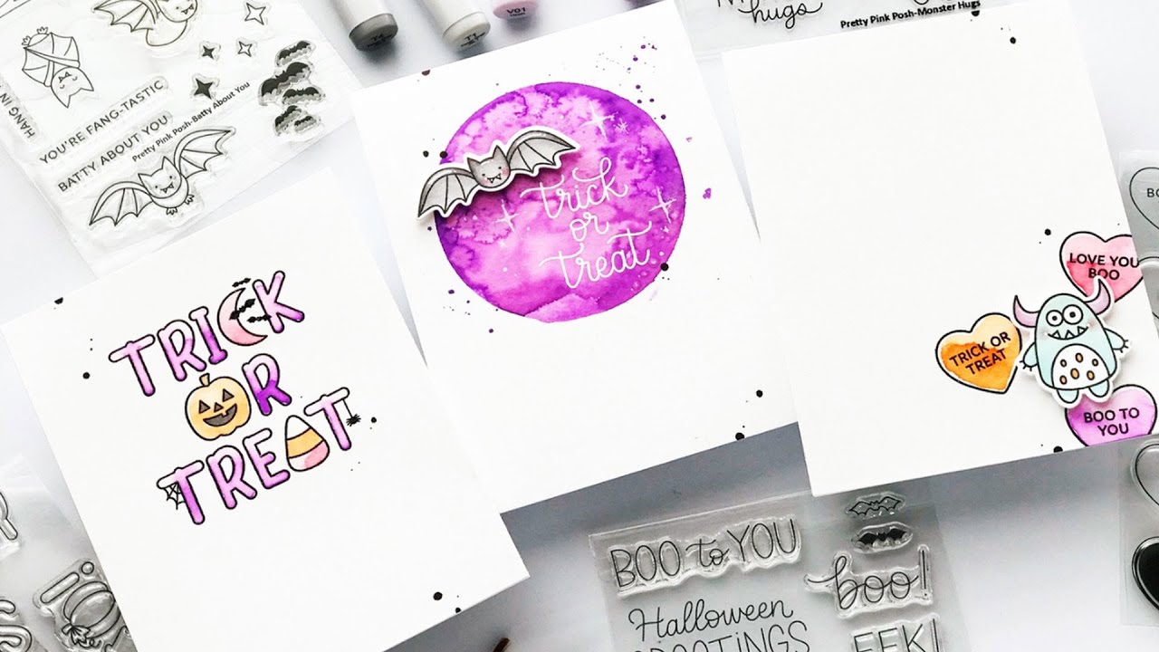 Easy Watercolor Halloween Cards