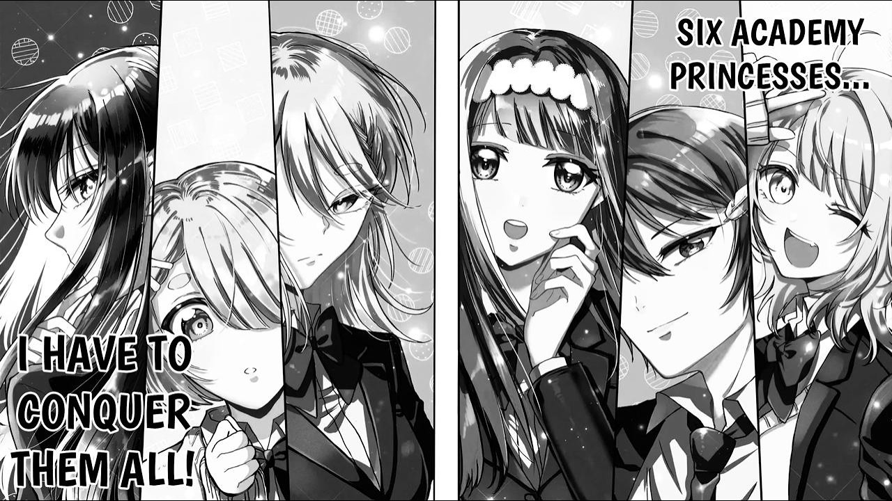 He Just Wanted a Normal Life&hellip; But Six School Princesses Fall for Him Anyway &ndash; Manga Recap