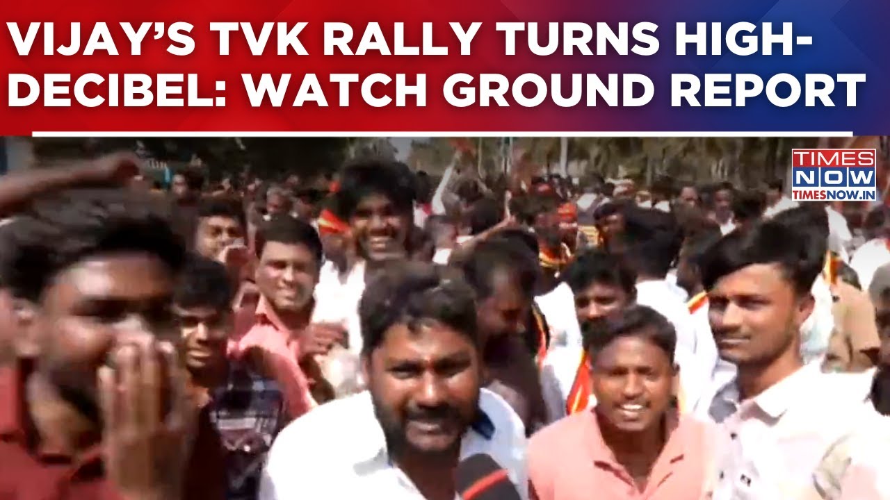 Vijay&rsquo;s TVK Rally Turns High-Decibel; Supporters Slam DMK, Predict Win In 2026 | Watch Ground Report