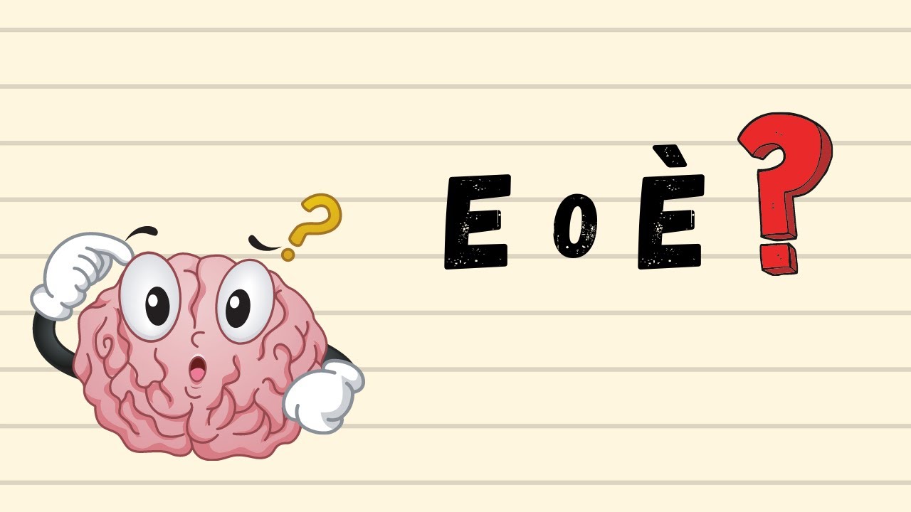 E o È? Italiano-grammatica classe 2°.
