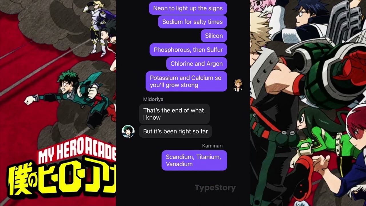 MHA Lyric Prank: Kaminari is Smart Again? The Periodic Table Song
