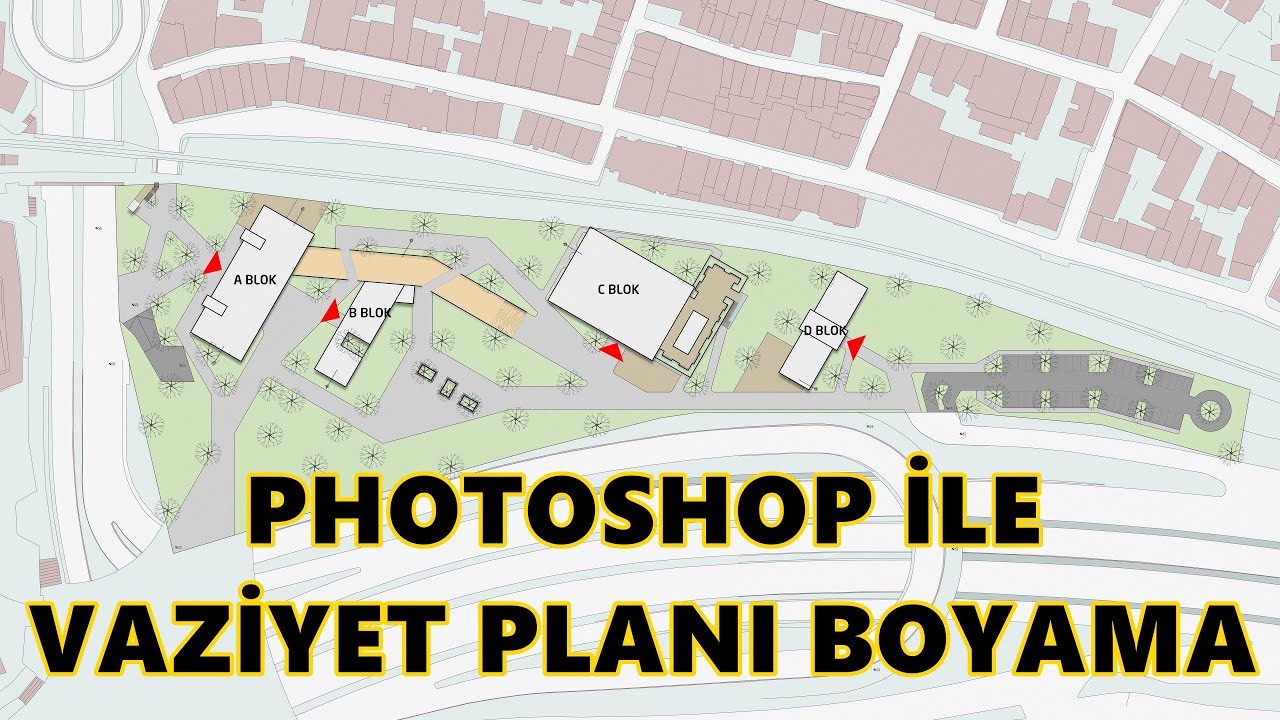 Photoshop İle Vaziyet Planı Boyama