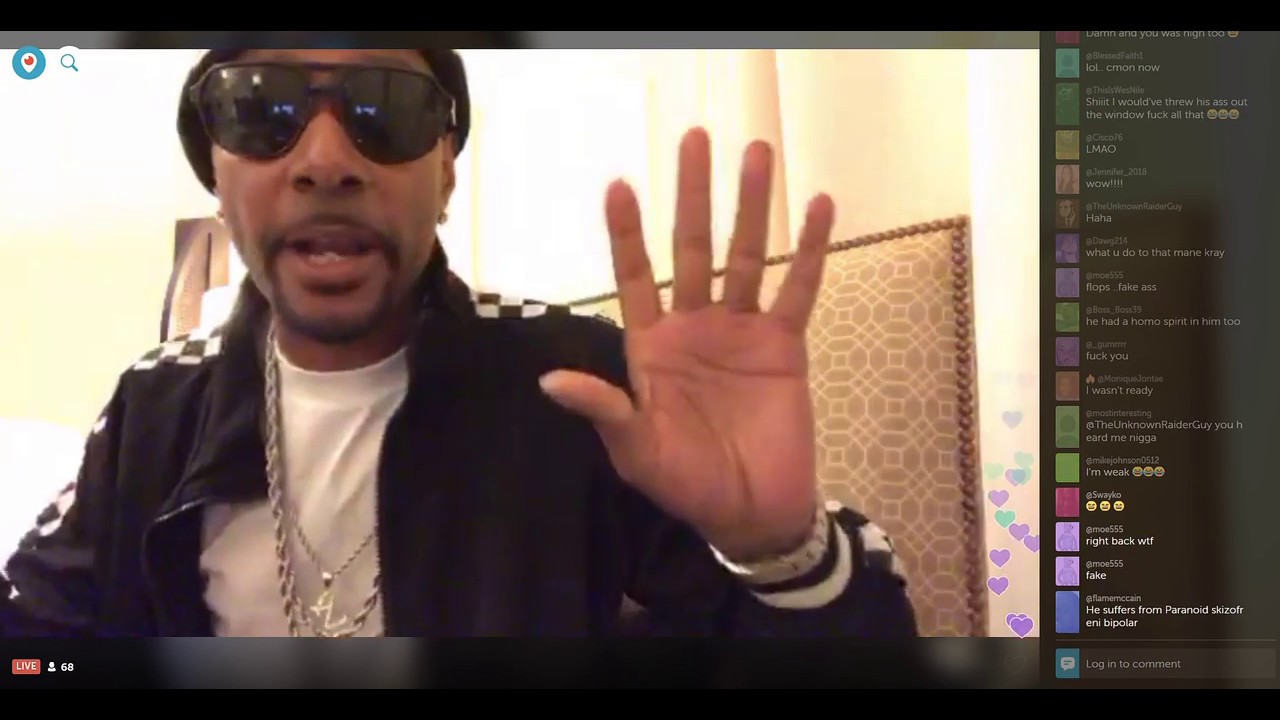Krayzie Bone Periscope 2018/05/28 Ouija Board, Meeting Powder P, Thug Queen Prank, Games As Kids
