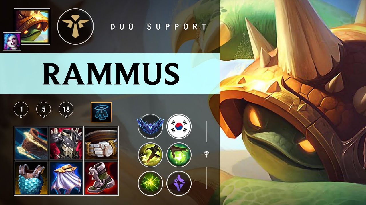 Rammus Support vs Braum - KR Diamond Patch 26.02