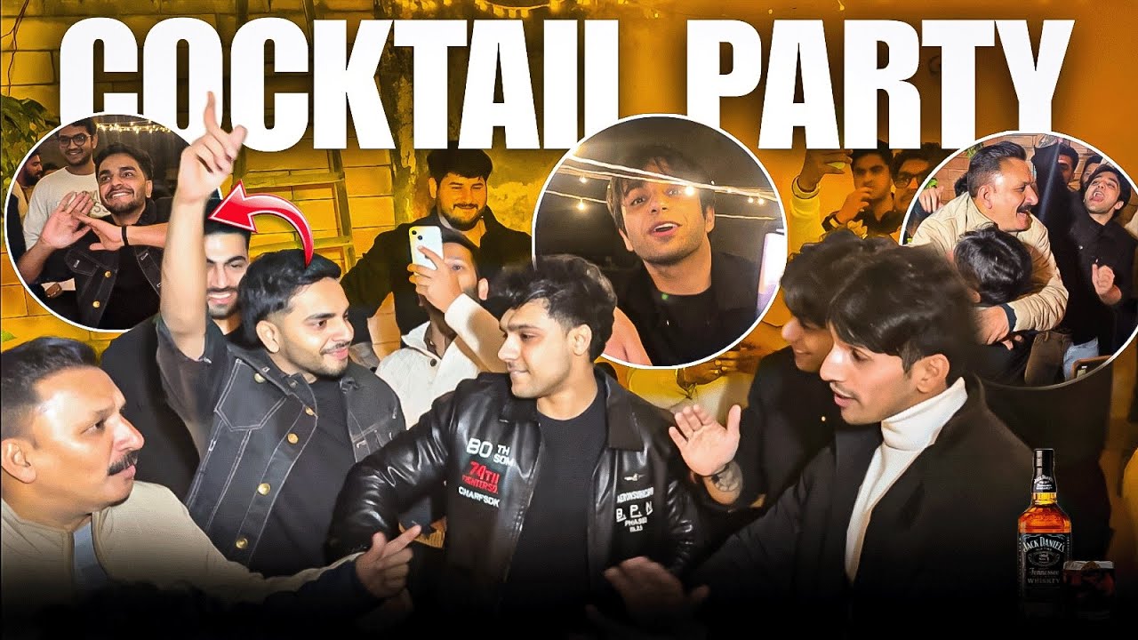 Cocktail party with Delhi Gang ❤️❤️ || Full kalol 😂😂