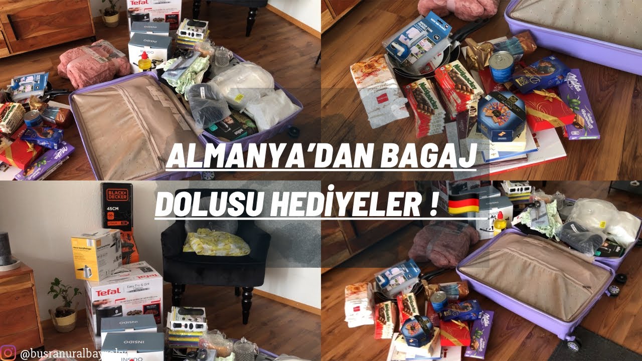 ALMANYA’DAN AİLEME BİR BAGAJ DOLUSU NE HEDİYELER GÖTÜRÜYORUM❓ALMAN ABUR CUBURLARI,ALMAN ÇİKOLATALARI