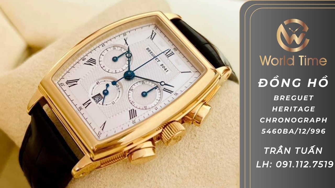 [ HỢP LÝ ] Breguet Heritage Chronograph 5460ba/12/996 18k yellow Gold | Trần Tuấn | 0911127519