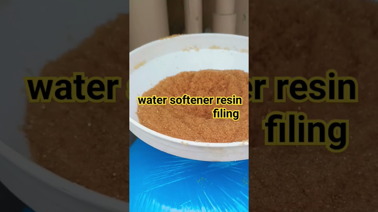 water softener resin filing