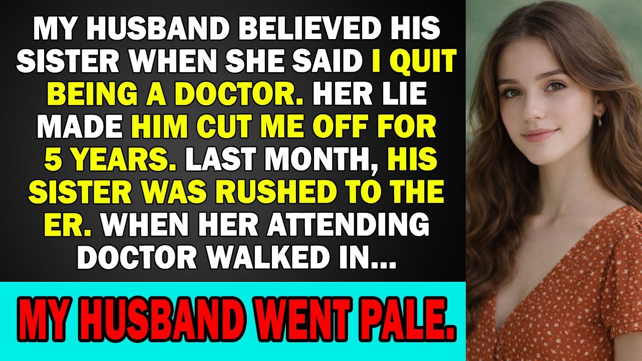 My Husband Cut Me Off Over His Sister's Lie, Five Years Later, I Was Her Only Hope In The ER