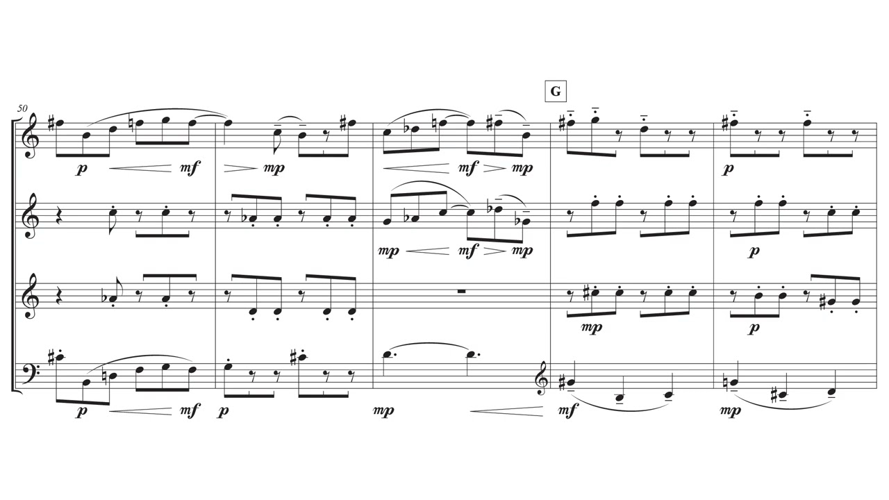 Logging (2021), for horn quartet, by Helder Oliveira