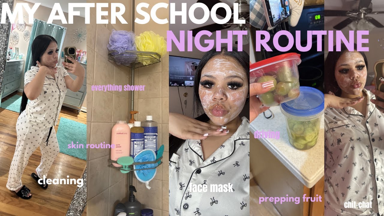 MY AFTER SCHOOL NIGHT ROUTINE ྀིྀིྀིྀིྀི driving, self care, everything shower, chit-chat