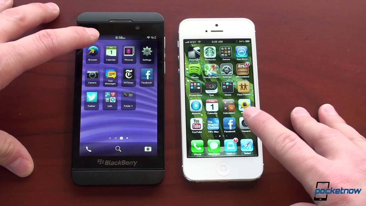 iPhone 5 vs. BlackBerry Z10 | Pocketnow