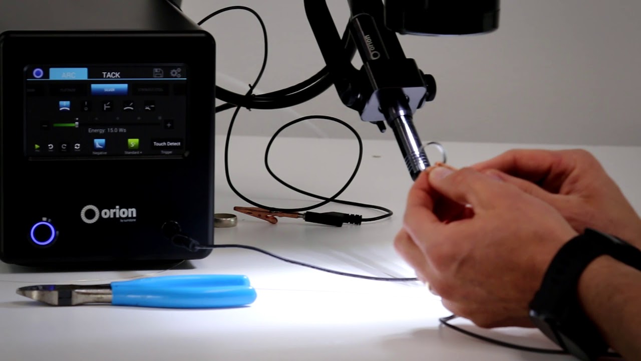 Make a weld on the Orion 100c