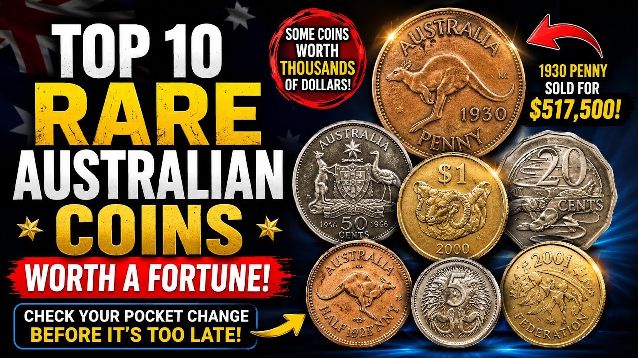 💰 Top 10 Rare Australian Coins Worth a Fortune &ndash; Check Your Pocket Change Before It's Too Late! 🇦🇺🪙