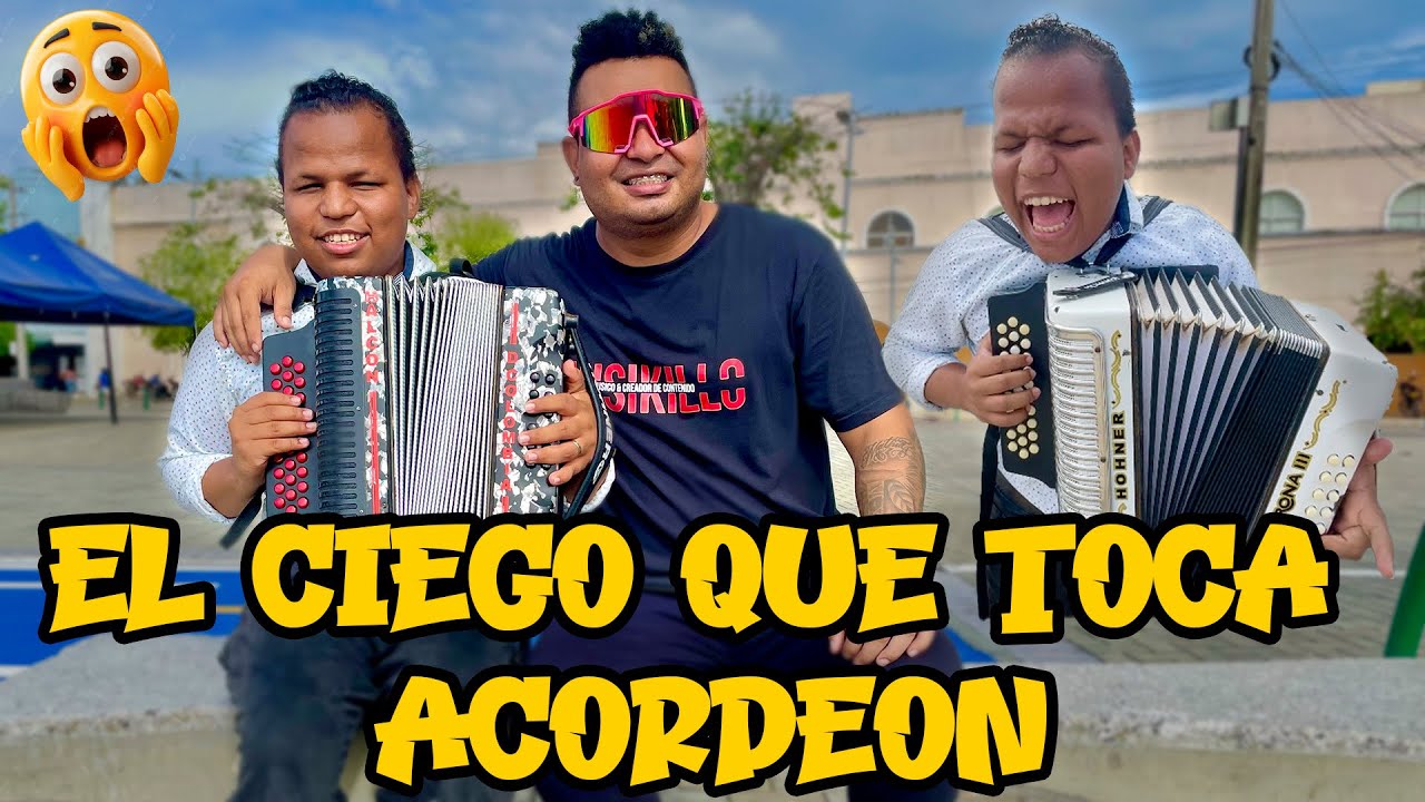 ¿ Puede un Ciego Tocar Acordeón? 😱El  halcón de Colombia Conoce su Historia 