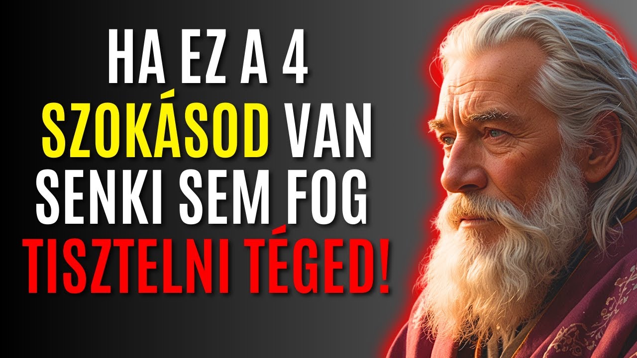 4 SZÖRNYŰ SZOKÁS, AMELYEK MIATT AZ EMBEREK NEM TISZTELNEK TÉGED | SZTOIKUS FILOZÓFIA