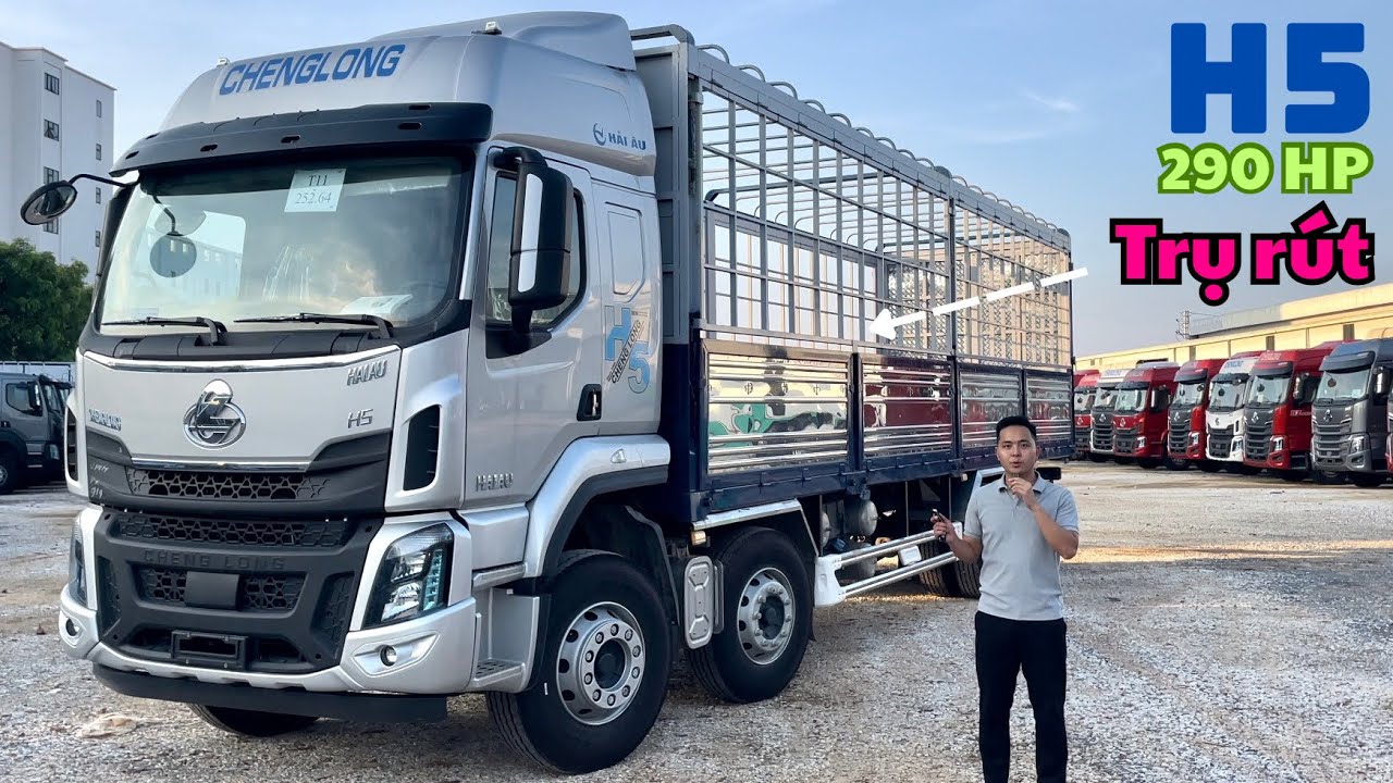 Tải th&ugrave;ng 4 ch&acirc;n H5 290HP th&ugrave;ng trụ r&uacute;t - Si&ecirc;u tiết kiệm chỉ 21L/100km