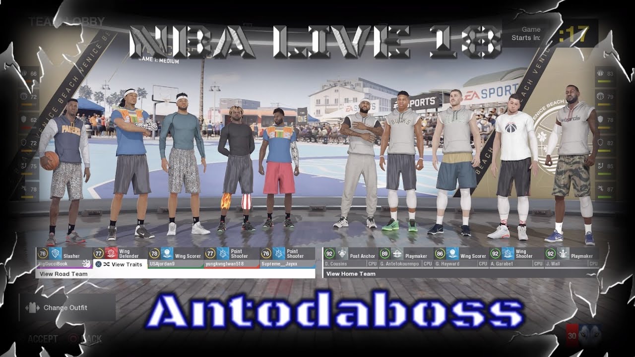 NBA LIVE 18 Playing against Antadaboss!!!