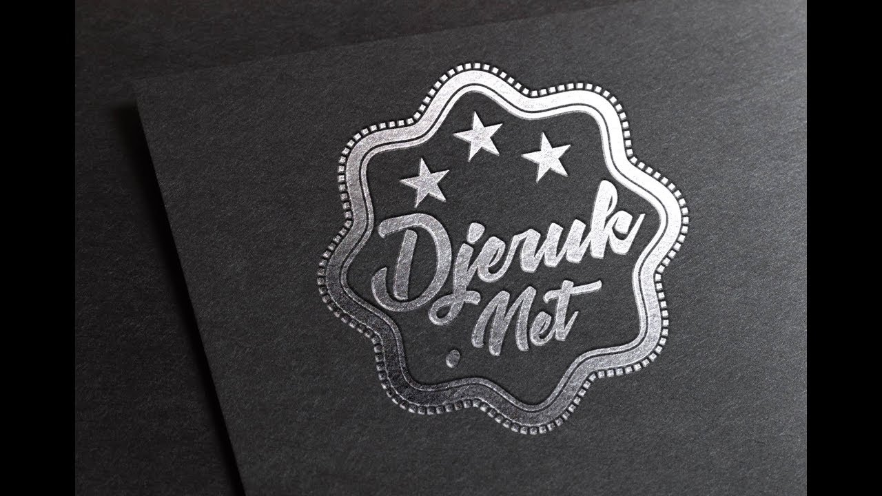 Tutorial create stempel logo silver in photoshop