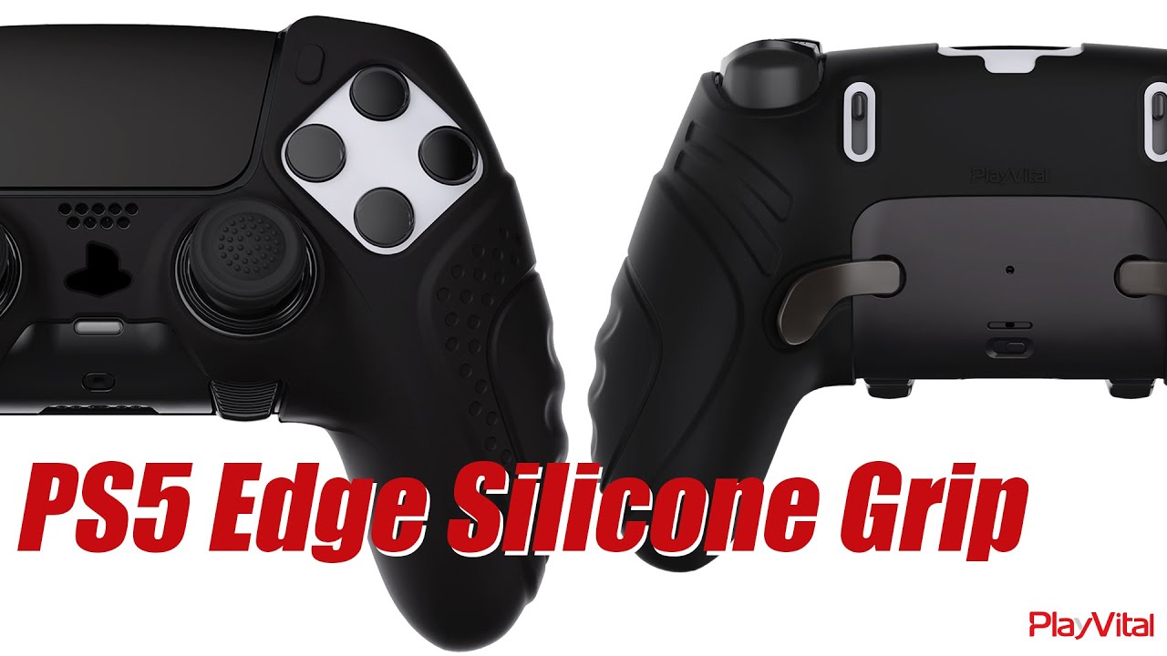 PlayVital PS5 DualSense Edge Controller Silicone Grip Skin - Enhance & Protect Your New Edge