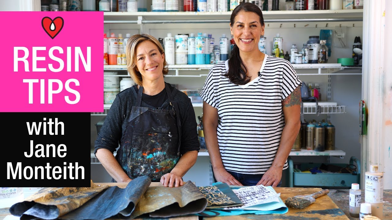 Jane Monteith’s Resin Tips & Favorite Mixed Media Materials for Artists