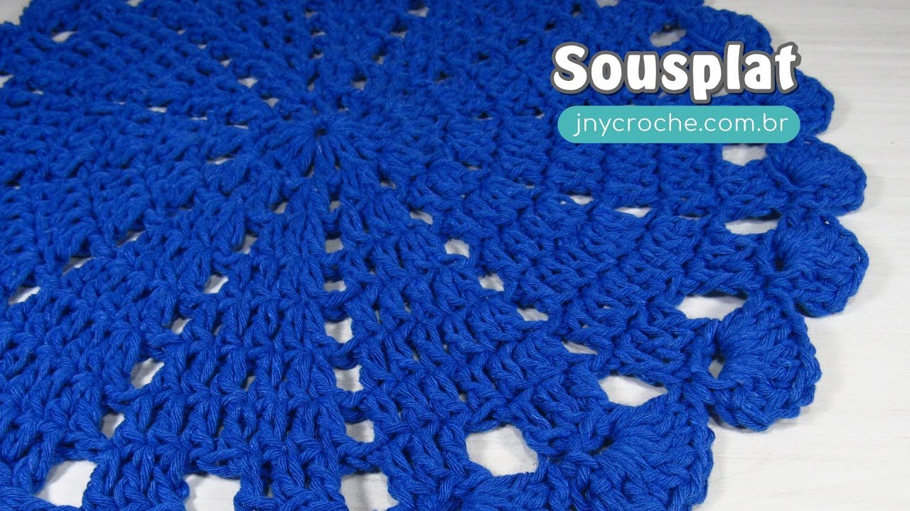 Sousplat de crochê Super Simples e Fácil - JNY Crochê