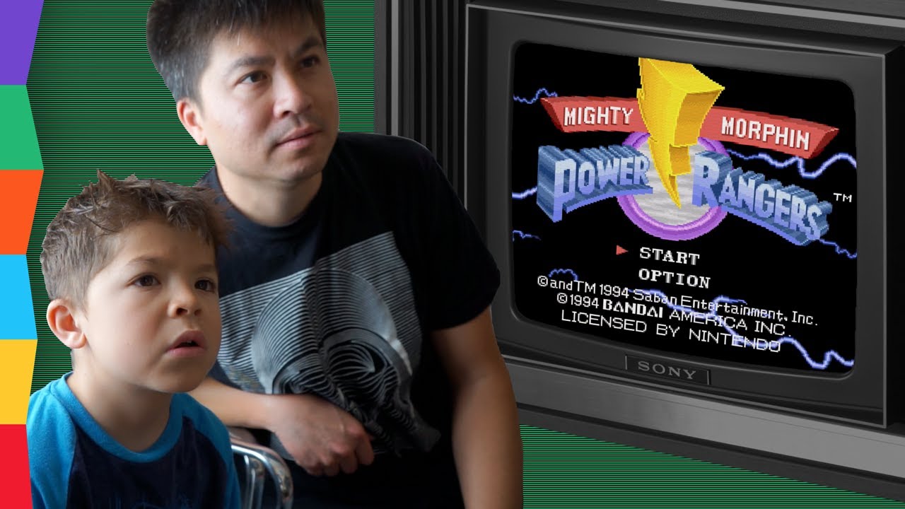 Lets Play MIGHTY MORPHIN POWER RANGERS Video Game on Super NES   Power Rangers Retro Game Review
