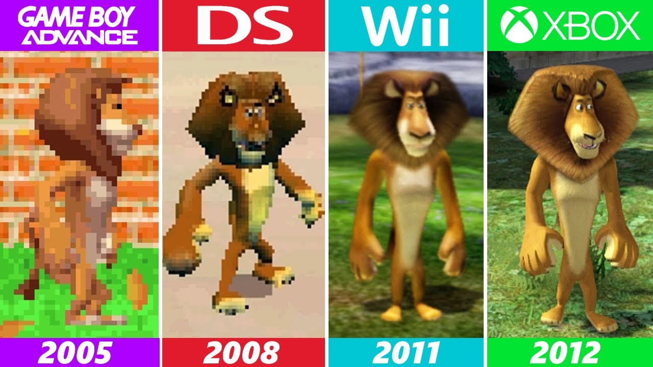 Madagascar Games Evolution (2005-2012)