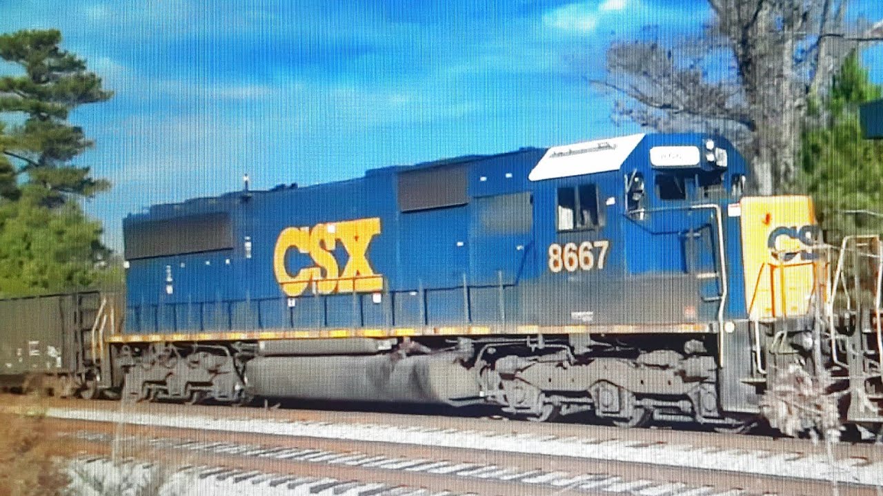 Quick Moving CSX Train In Chester, Virginia