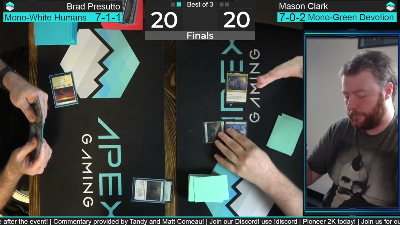 $2000 Pioneer Open | Mono-White Humans vs Mono-Green Devotion | Finals