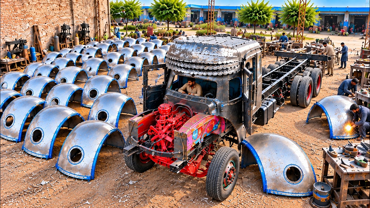 AMAZING SKILL of a Pakistani Workshop RESTORING a Rusty Bedford Truck -   @RandomExpertise-o3o