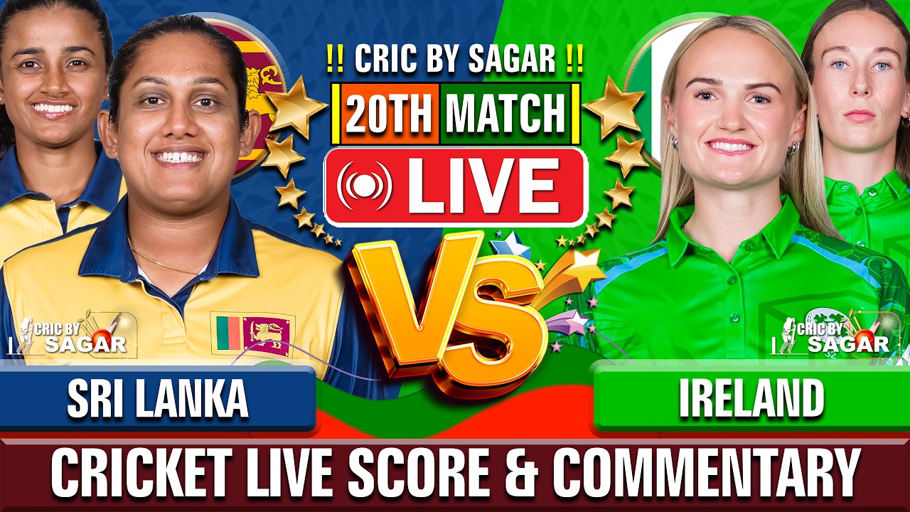 Sri Lanka Women vs Ireland Women | Cricket Live Score & Commentary | 23rd Jun 2026