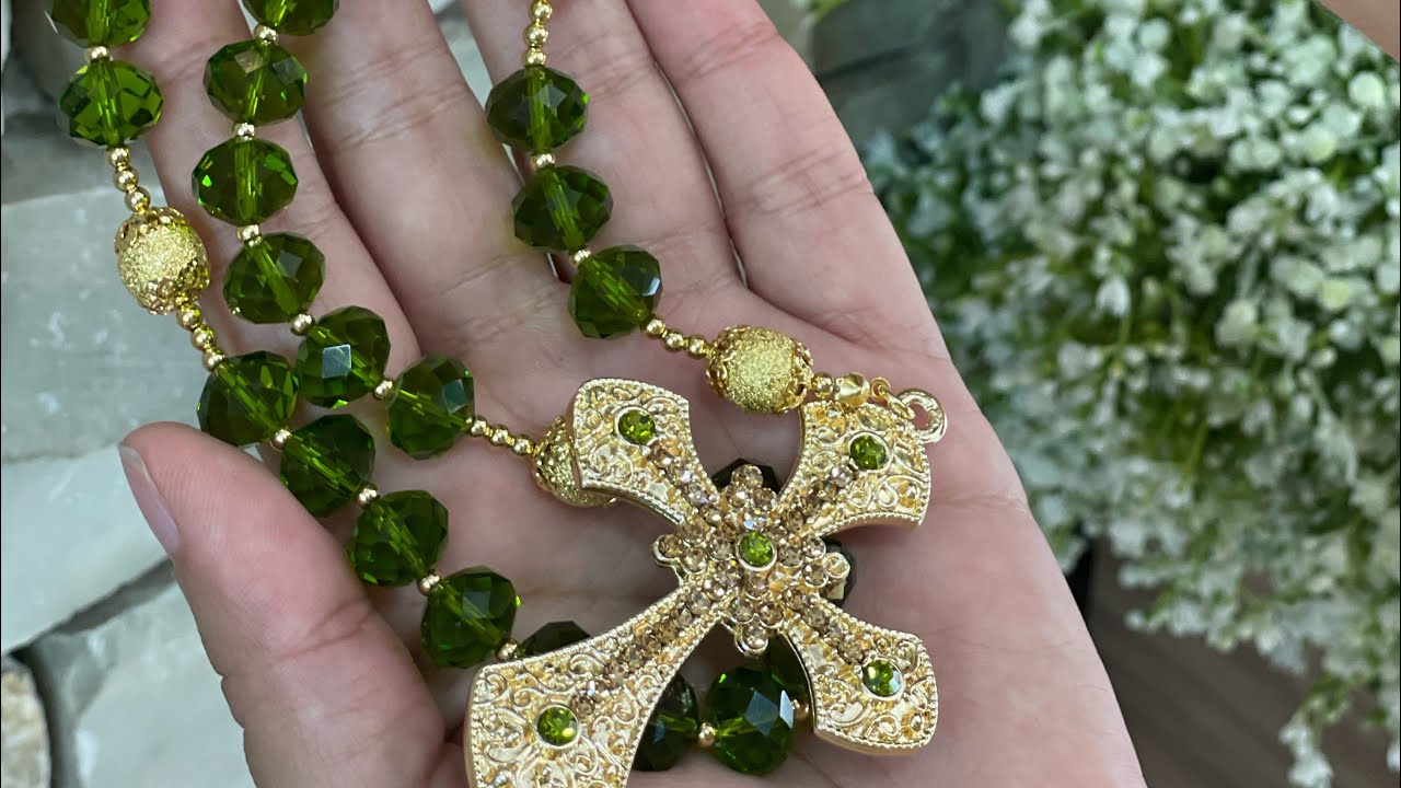 Faça você mesmo um terço de cristal incrível 🤩