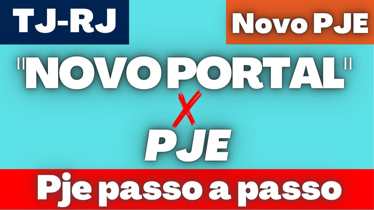 Processo judicial eletrônico (PJE) - TJRJ - diferença para o 