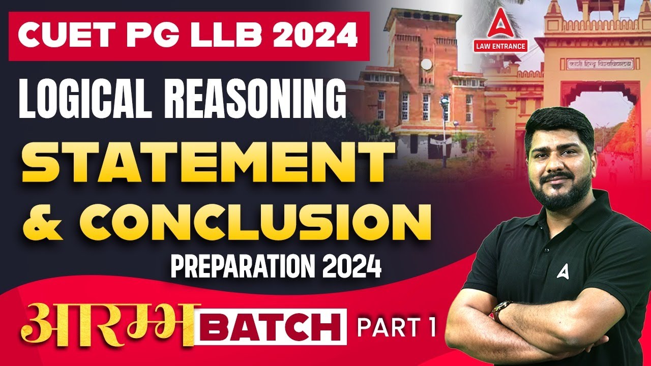 CUET PG LLB | Logical Reasoning | Statement and Conclusion | CUET PG LLB Preparation 2024