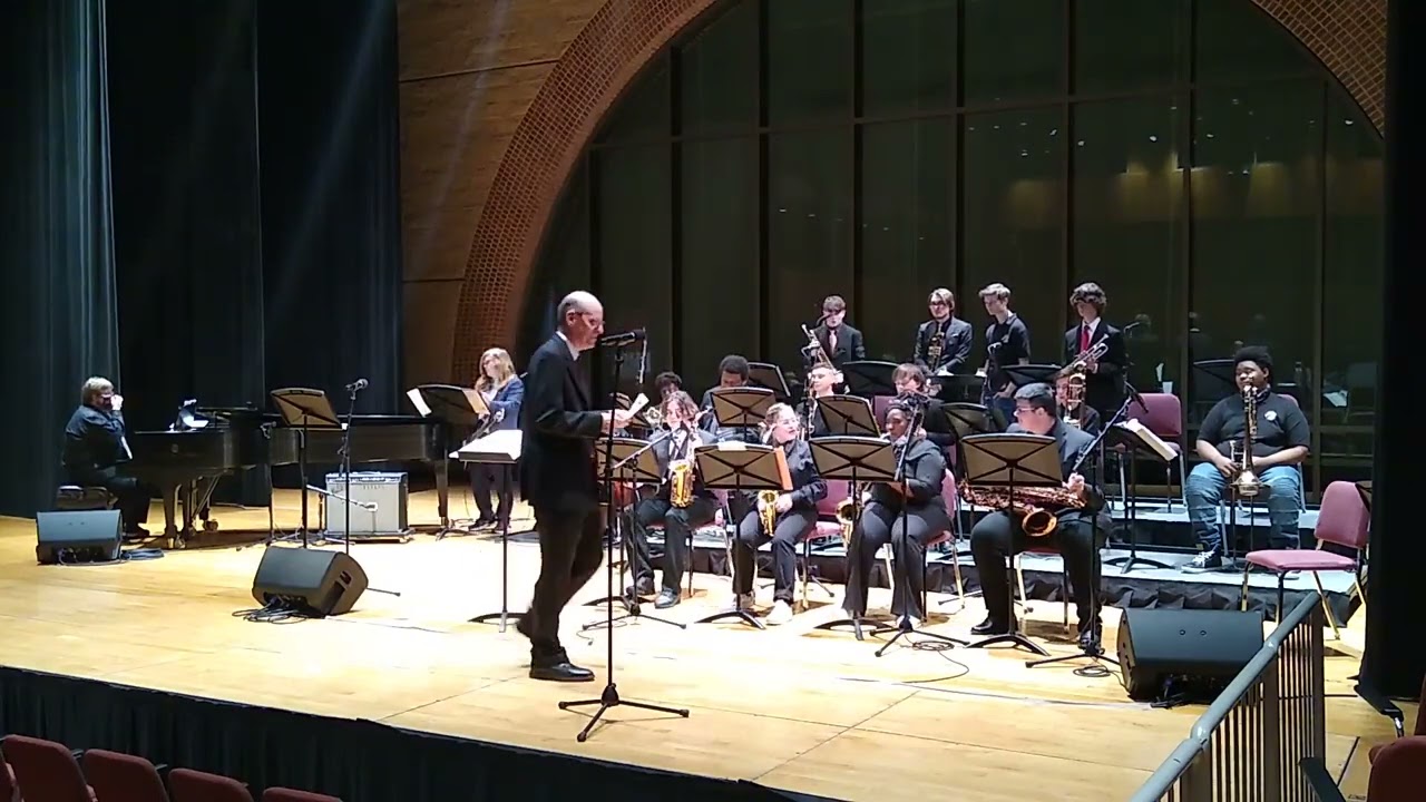 Poplar Bluff Studio Jazz Band performing at the 2022 Essentially Ellington Jazz Festival.