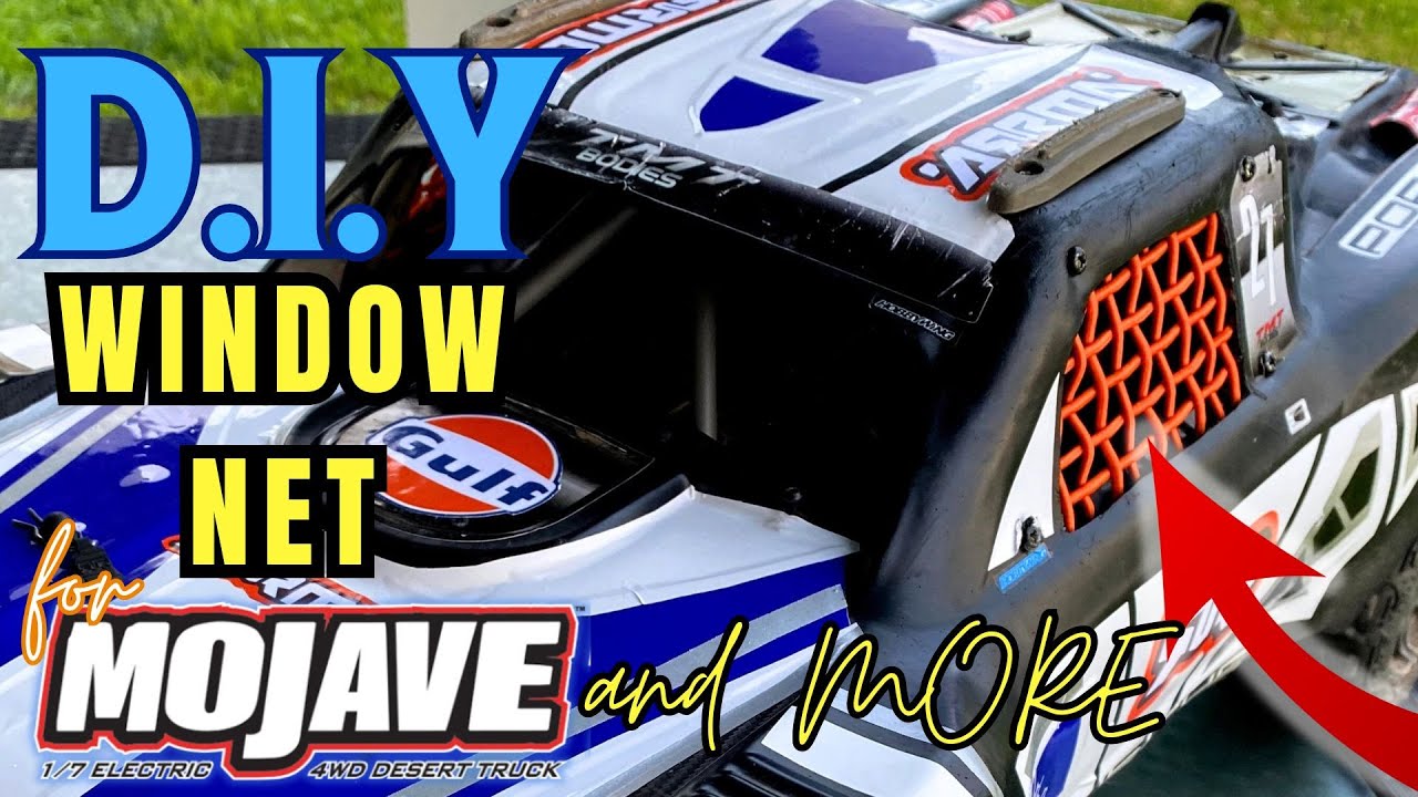 DIY RC Window Net CHEAP and EASY mod | RC window netting DIY | Arrma Mojave window net |  @IDORC