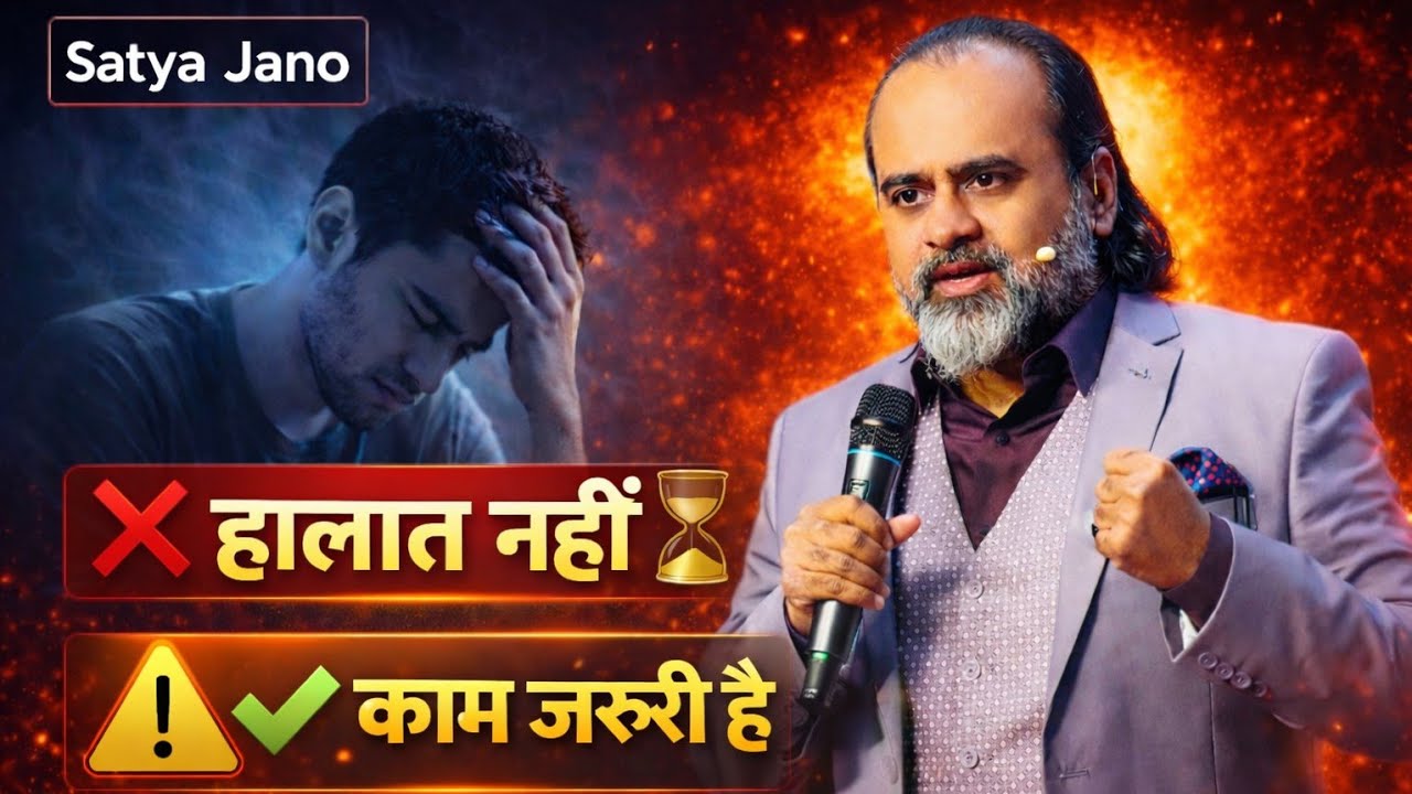 हालात कितने भी खराब हो , काम रुकना नहीं चाहिए #acharyaprashant #satyajano 