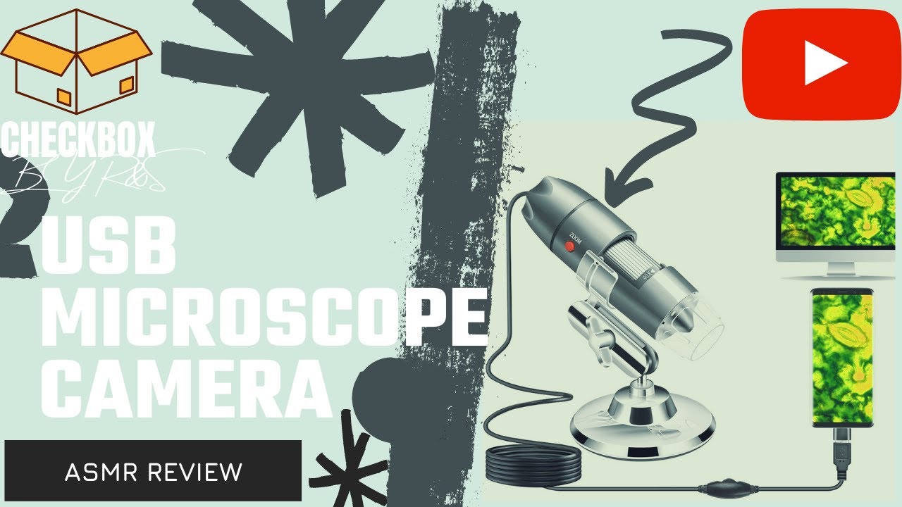 ASMR Unboxing USB Digital Microscope 40X to 1000X