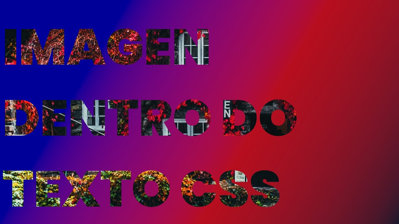 Efeito de Imagem dentro do Texto com CSS | Techcode | #html #css