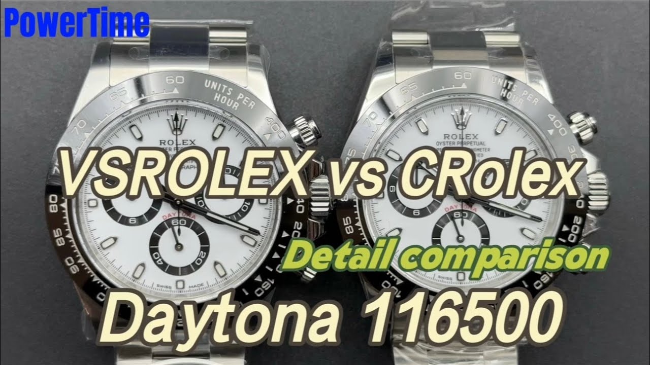CRolex vs VSRolex - Rolex Daytona 116500 Panda -COMPARISON