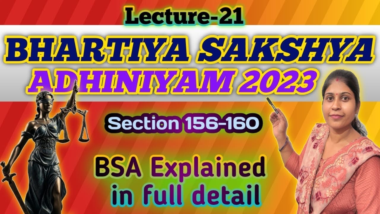bhartiya sakshya adhiniyam 2023 lecture | bhartiya sakshya adhiniyam kya hai
