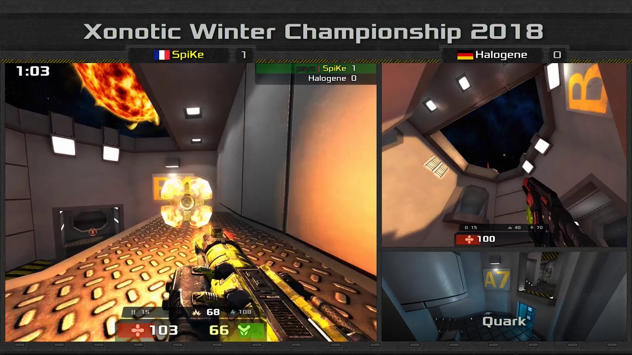 Xonotic Duel Cup, Game #25, Halogene vs SpiKe, Bo5