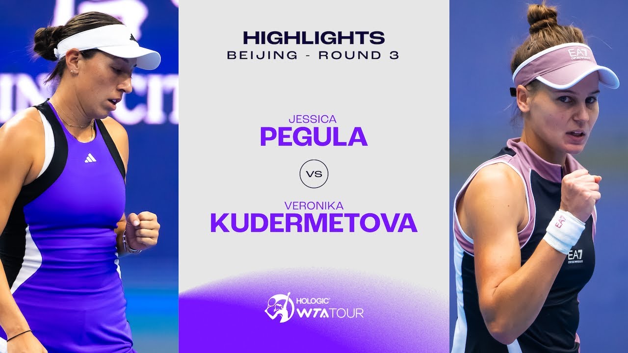 Jessica Pegula vs. Veronika Kudermetova | 2024 Beijing Round 3 | WTA Match Highlights